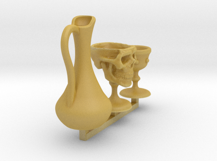 Chalice of Malice - Drinking Skull Set for 1:48 3d printed 