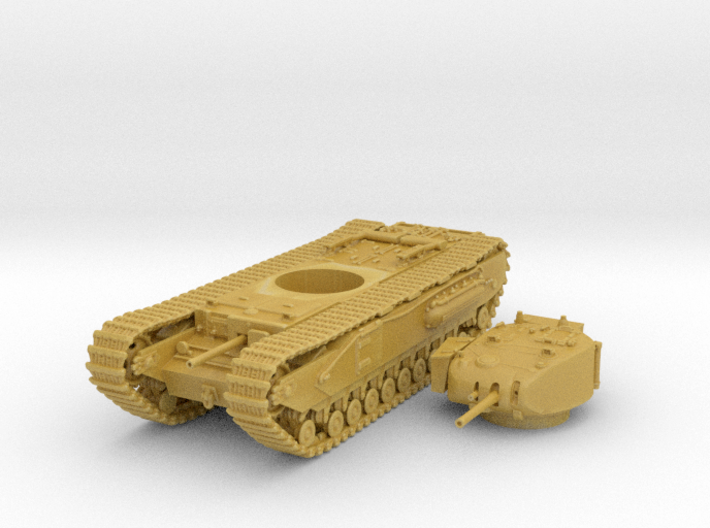 1/144 British Army Churchill I Heavy Tank 3d printed 