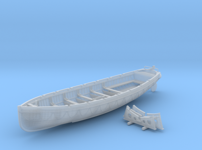 1/72 Scale Royal Navy 32ft Cutter x1 3d printed