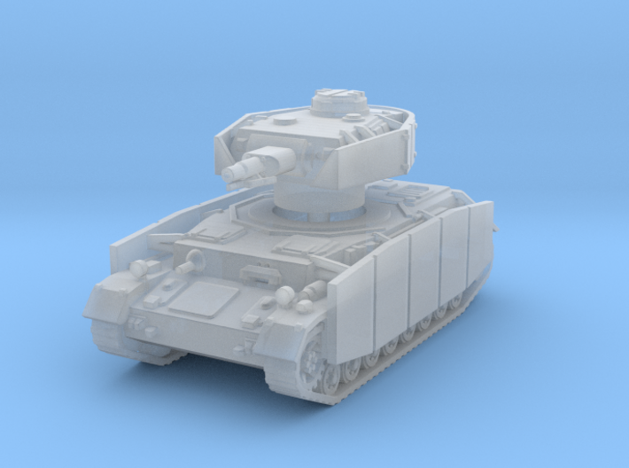 Panzer IV F1 Schurzen 1/100 3d printed