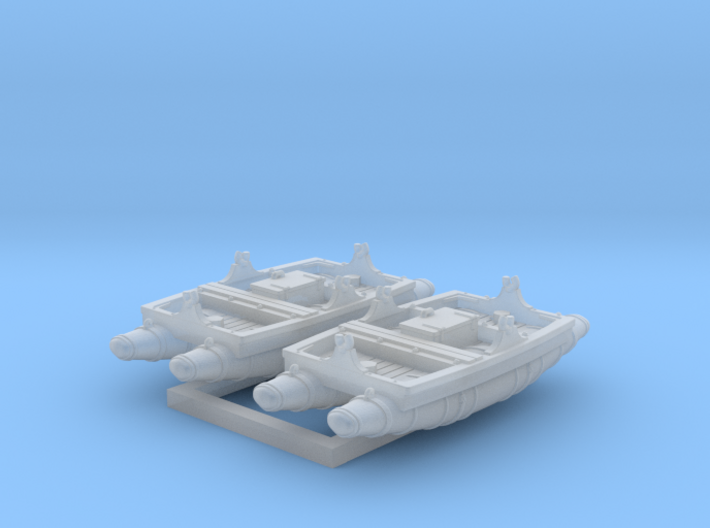 1/144 Royal Navy 10ft Punt / Balsa Life Raft x2 3d printed
