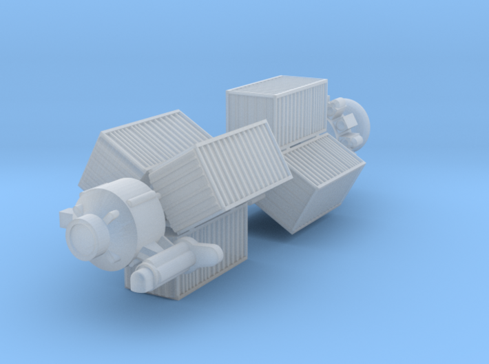 BSG Colonial Movers Frighter Small 1.4&quot; long 3d printed