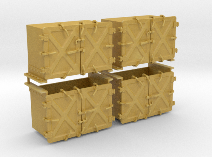 1/48 Royal Navy 4" Ready Use Lockers (Small) x4 3d printed 