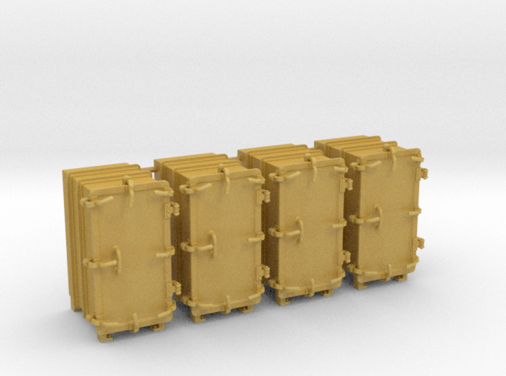 1/48 Royal Navy 4.7" Ready Use Lockers (Med) x4 3d printed 