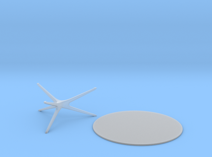 Mid-Century Round Coffee Table (2 pieces) 1:48 3d printed