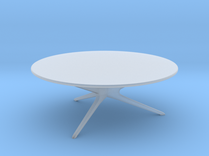 Mid-Century Modern Round Coffee Table 1:24 3d printed
