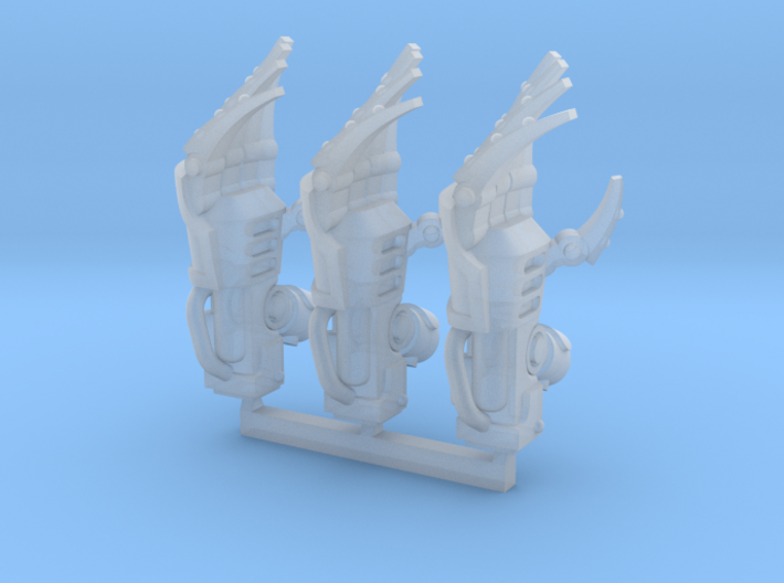 Miniature scale - Iron Wolf Claws RIGHT (3pc) 3d printed