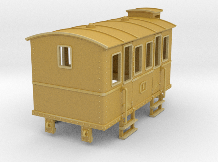 HOe-wagon02 - Crate of passenger wagon 3d printed 