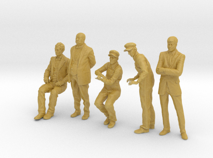HO figures 5 Pack Abe, Albert, Pippin and JFK 3d printed 