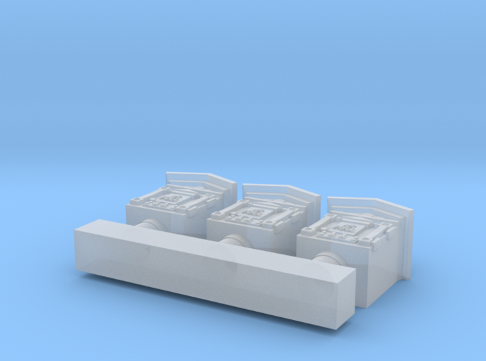 HO Fire Call Box 3 pack for Structures 3d printed