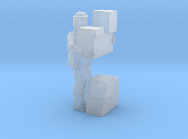 O Freight Dock WORKER Stacking Boxes Figure 3d printed 