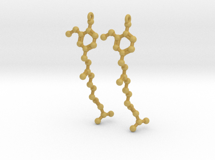 Earrings (Pair)- Molecule- Capsaicin 3d printed