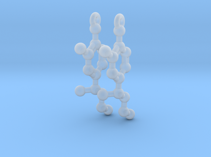 Earrings (Pair)- Molecule- Epinephrine (Adrenaline 3d printed