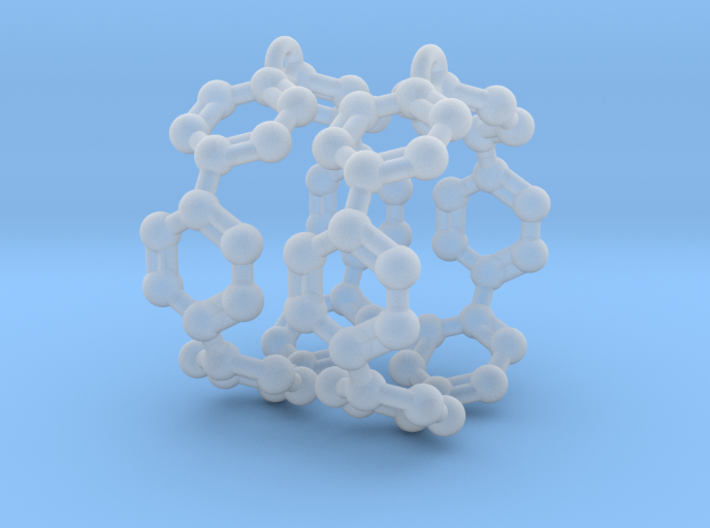 Earrings (Pair)- Molecule- Carbon Nanoring 3d printed