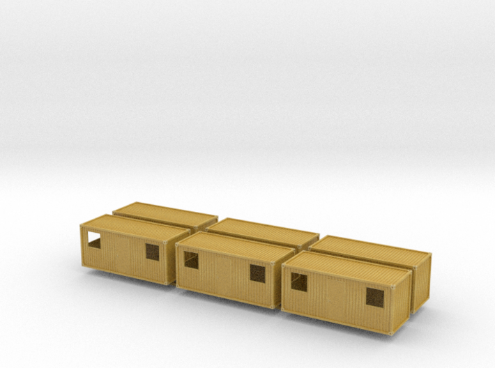 1:160 Wohncontainer residential container 6x 3d printed 