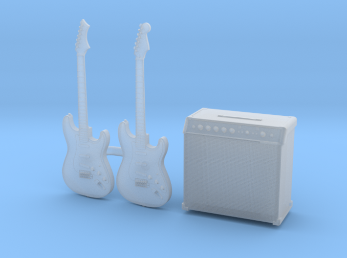 1/35 Stratocaster 2x and Amp MSP35-079 3d printed