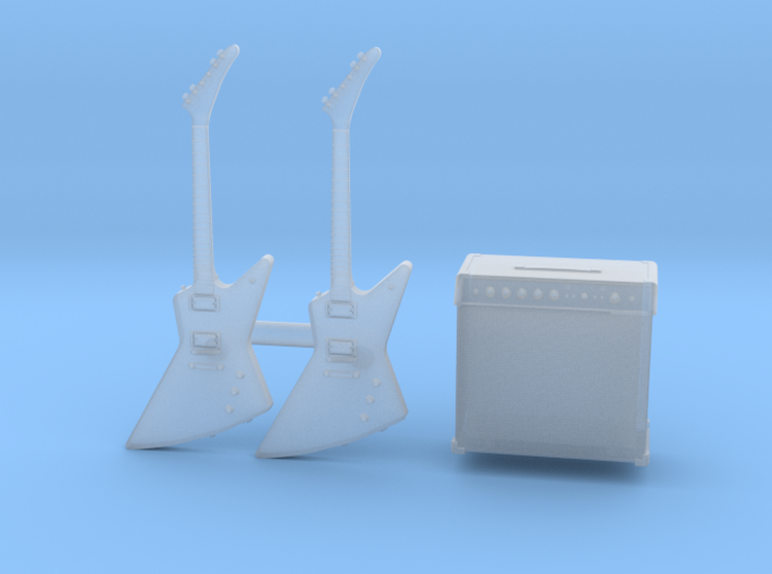 1/35 Gibson Explorer 2x and Amp MSP35-080 3d printed