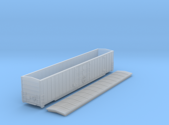 60-foot Gunderson Express boxcar Nscale 6040Series 3d printed