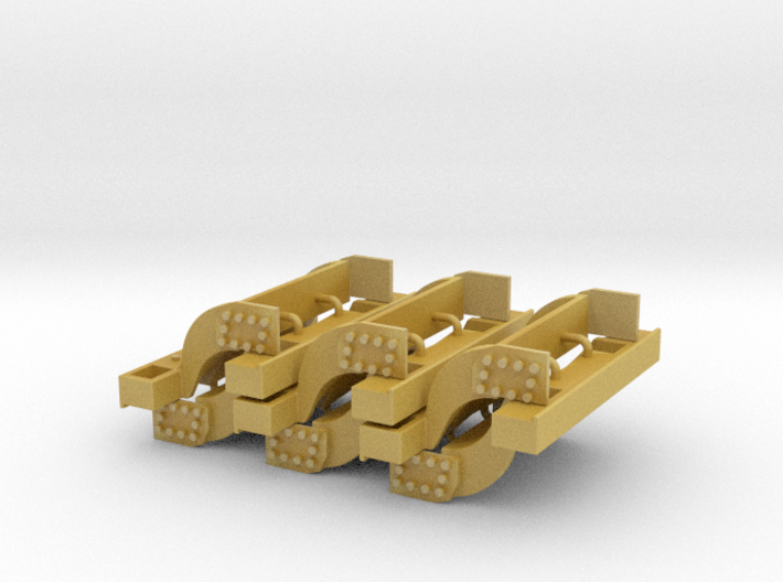 (6) GREEN 4WD WEIGHT BRACKETS  3d printed 