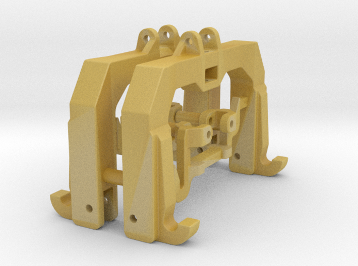 (2) GREEN 3 POINT CAT 3/4N QUICK HITCH - BR 3d printed