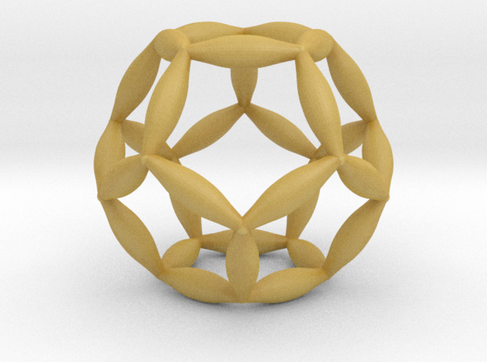 Flower Of Life Dodecahedron 3d printed