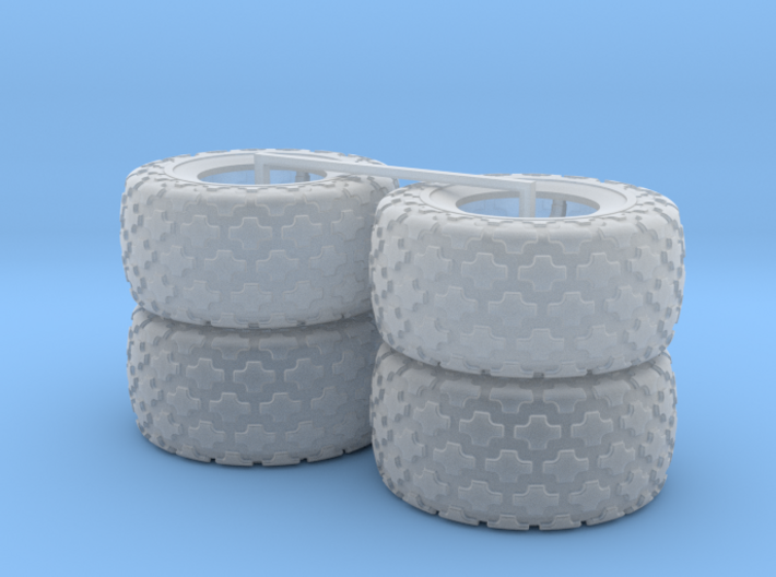 (4) 35.5-32 BUTTON TREAD TIRES ONLY 3d printed