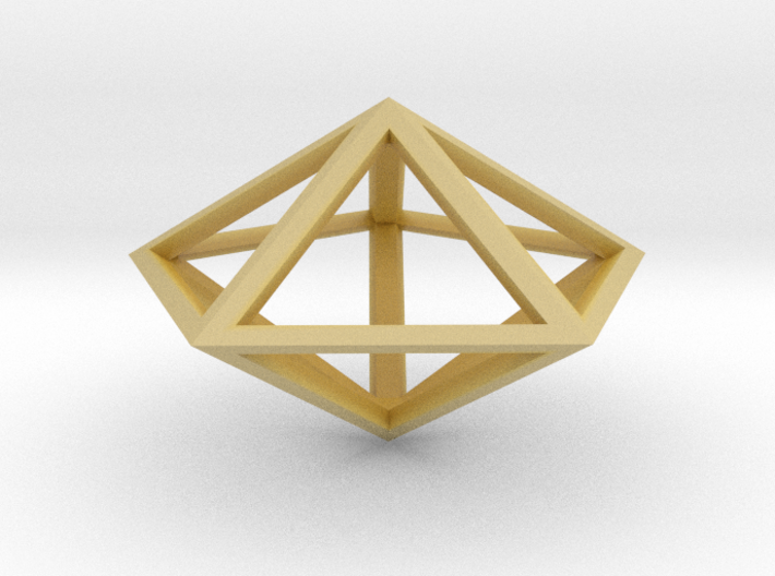 Pentagonal Bipyramid 1&quot; 3d printed