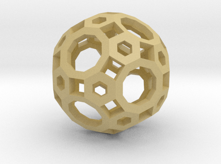 Truncated Icosidodecahedron 3d printed