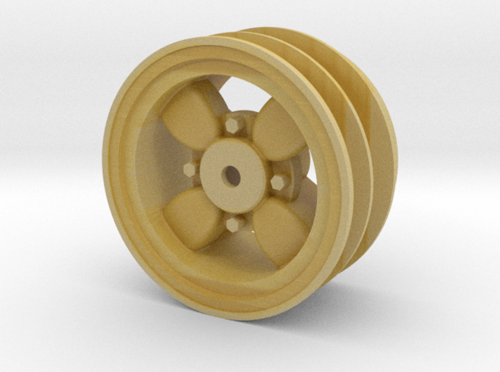 rim013-0f WPL D Series Libre wheels, Front 3d printed