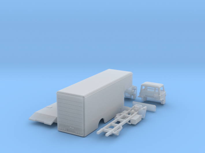 Ford D series moving truck UK N scale 3d printed