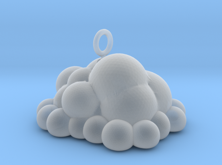Puffy Cloud Dangler - 4cm 3d printed