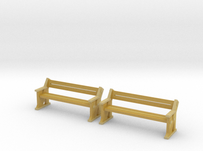 TJ-H04556x2 - bancs de quai en bois 3d printed