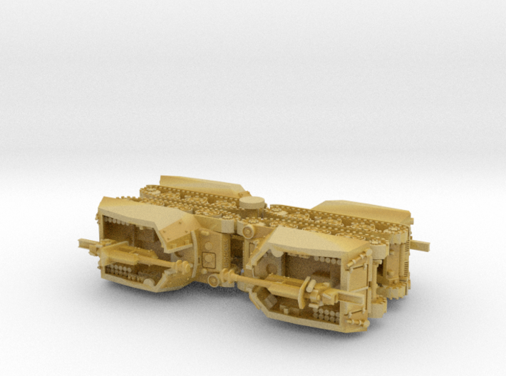 10,5cm leFh 18 (SF) auf Geschützwagen H39(f) 1/200 3d printed 
