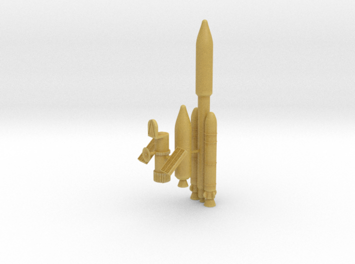 1/700 KH-11 Satellite and Titan IV 3d printed 