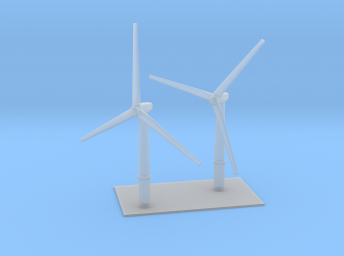 1/700 Wind Farm (x2 Turbines) 3d printed