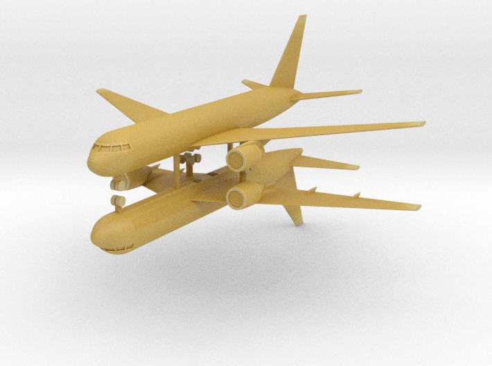 1/700 KC-767 Aerial Refueling Aircraft (x2) 3d printed 