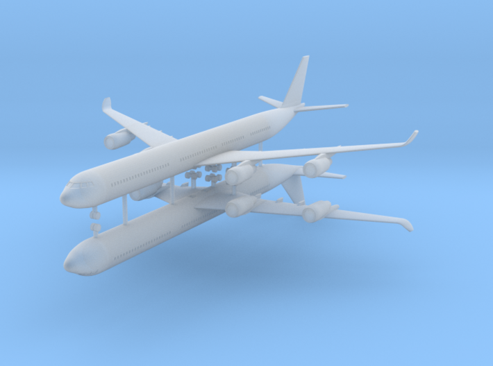 1/700 Airbus A340-600 Commercial Aircraft (x2) 3d printed