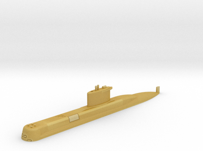 1/700 Type 209 - 1200 class submarine (Waterline) 3d printed 