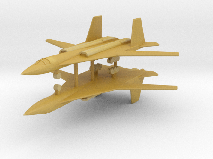 1/700 PAK-DA Stealth Bomber (x2) 3d printed 