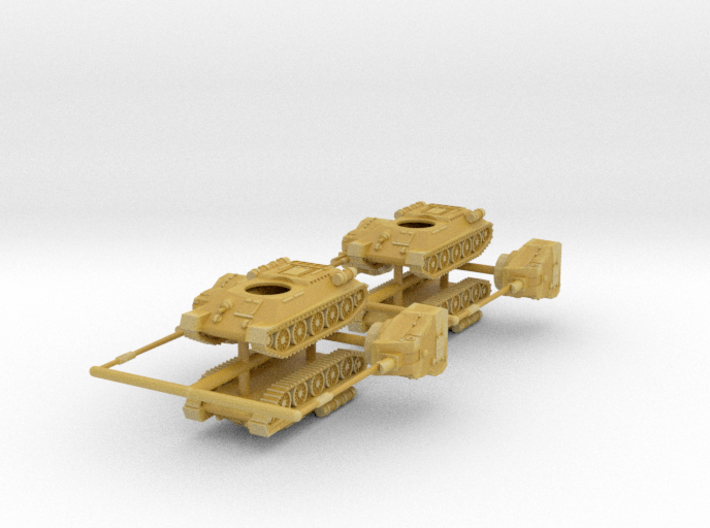 1/285 (6mm) T-34-122 Egyptian SPG (x4) 3d printed 