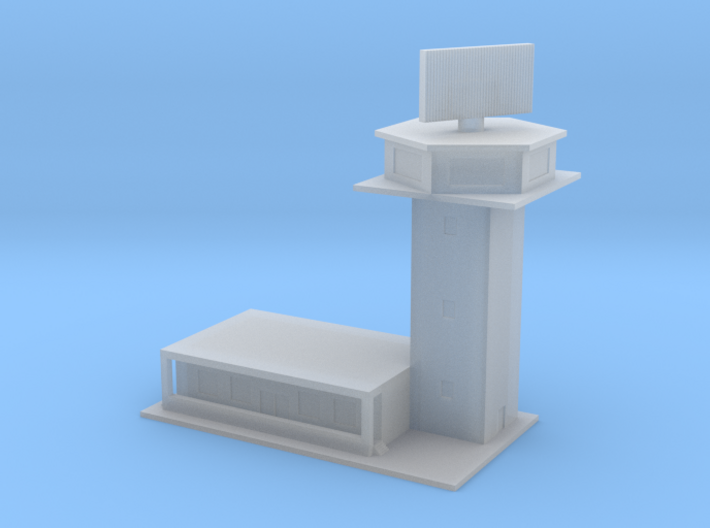 1/600 Control Tower And RADAR 3d printed