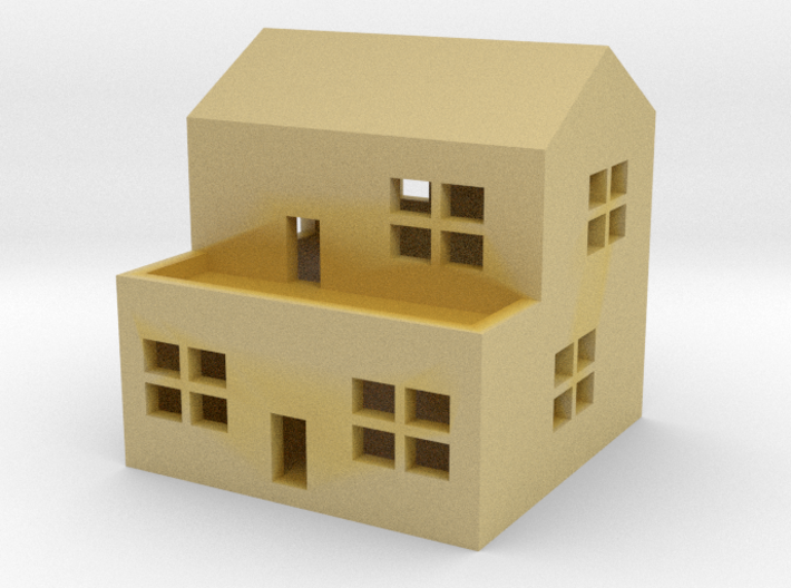 1/600 Town House 2 3d printed