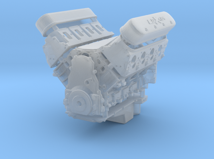 LSX 454 1/25 engine w/valley cover (V2) 3d printed