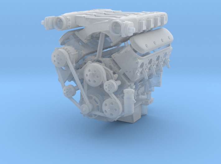 LS3 1/25 full engine w/edelbrock xram 3d printed