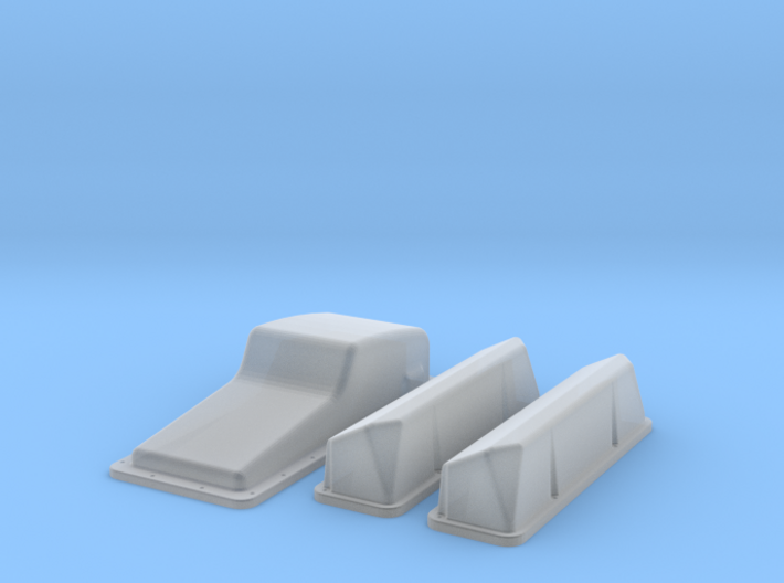 1/12 Ford 427 Side Oiler Stock Pan And Cover Kit 3d printed