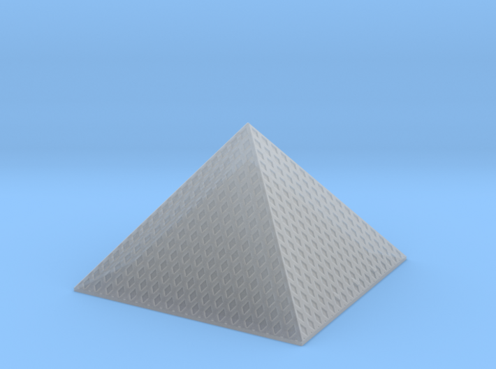 Louvre Pyramid 1/1200 3d printed