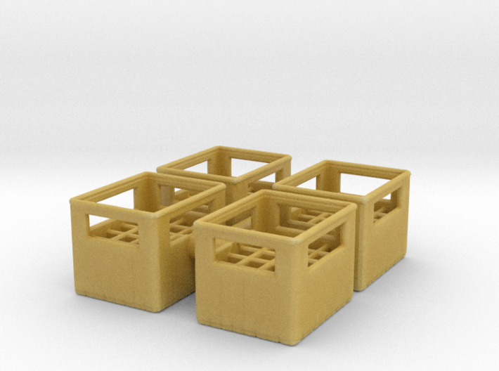 Bottle Crate (4 pieces) 1/76 3d printed 