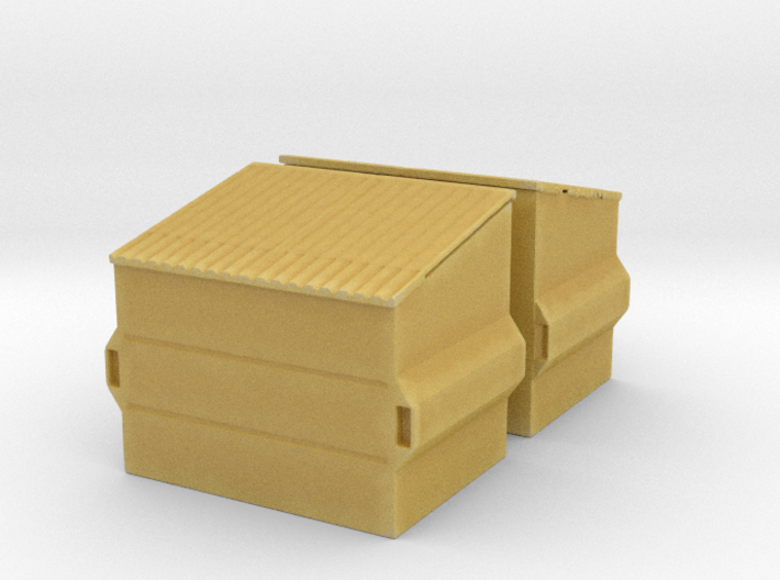 Dumpster (2 pieces) 1/100 3d printed 