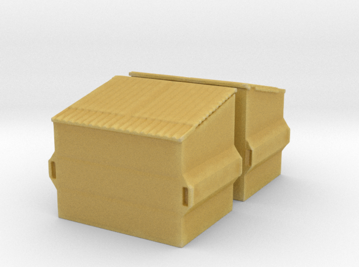 Dumpster (2 pieces) 1/160 3d printed 