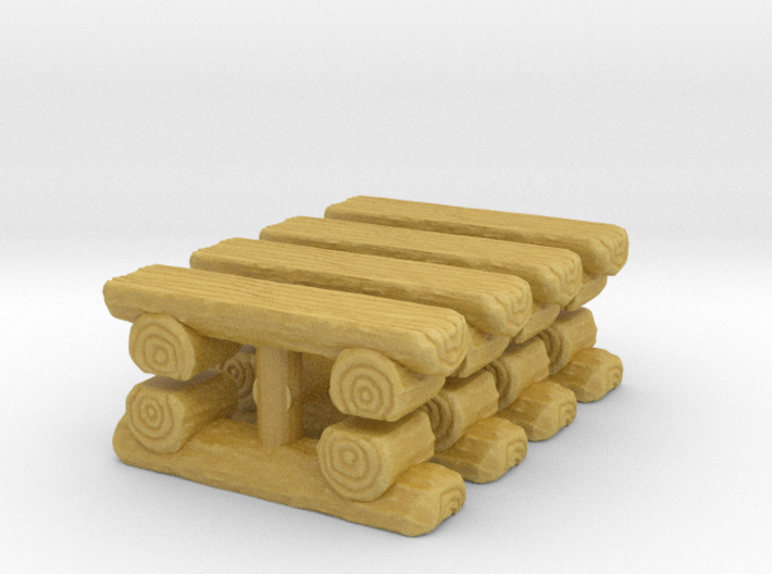 Log Bench (x8) 1/200 3d printed